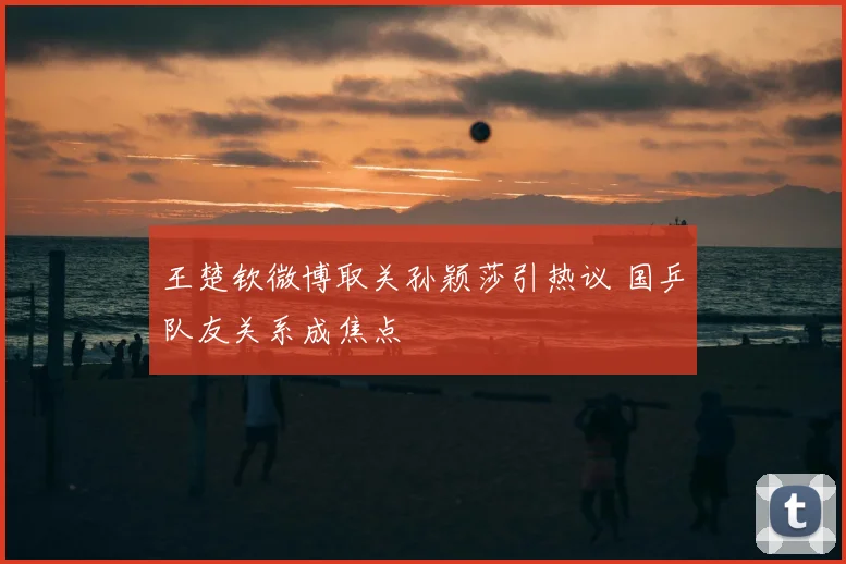 王楚钦微博取关孙颖莎引热议 国乒队友关系成焦点